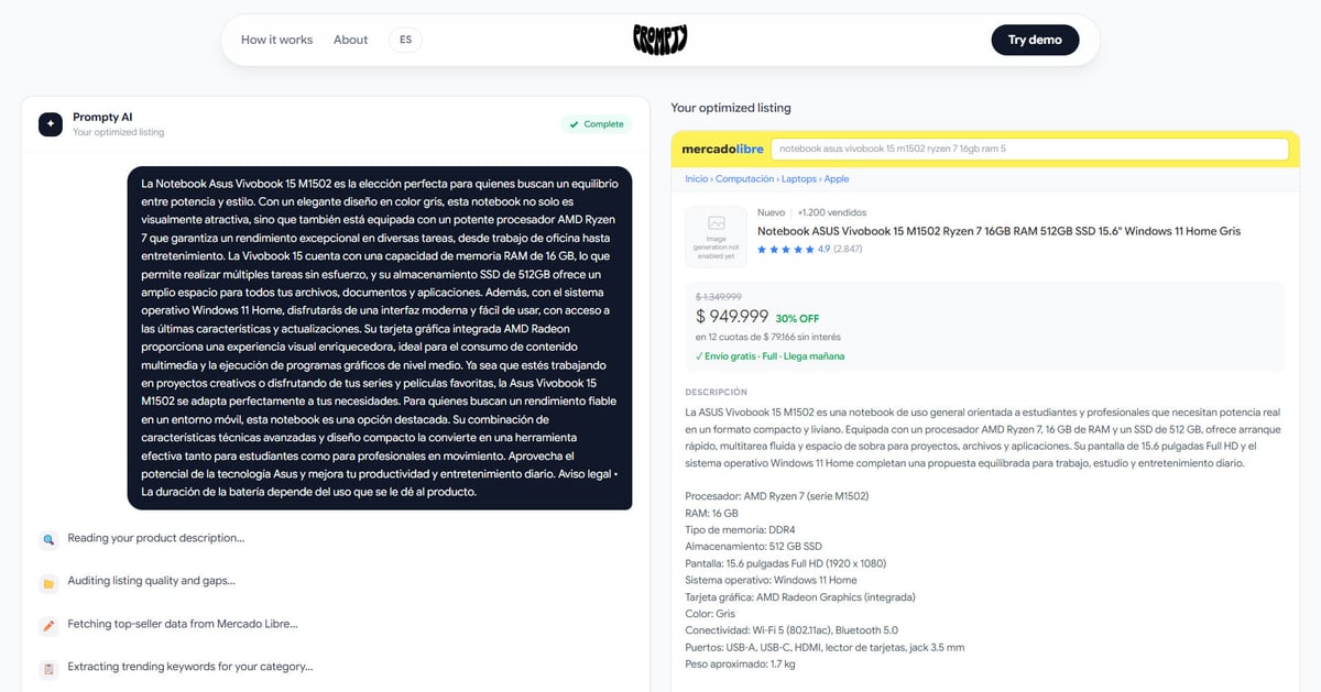 Pipeline de IA en 4 etapas